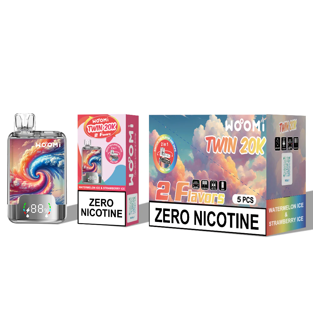 Woomi Twin 20000 Puffs Dual Tank Power Einstellbare Einweg Vape 5 Stück/Packung - Image 2