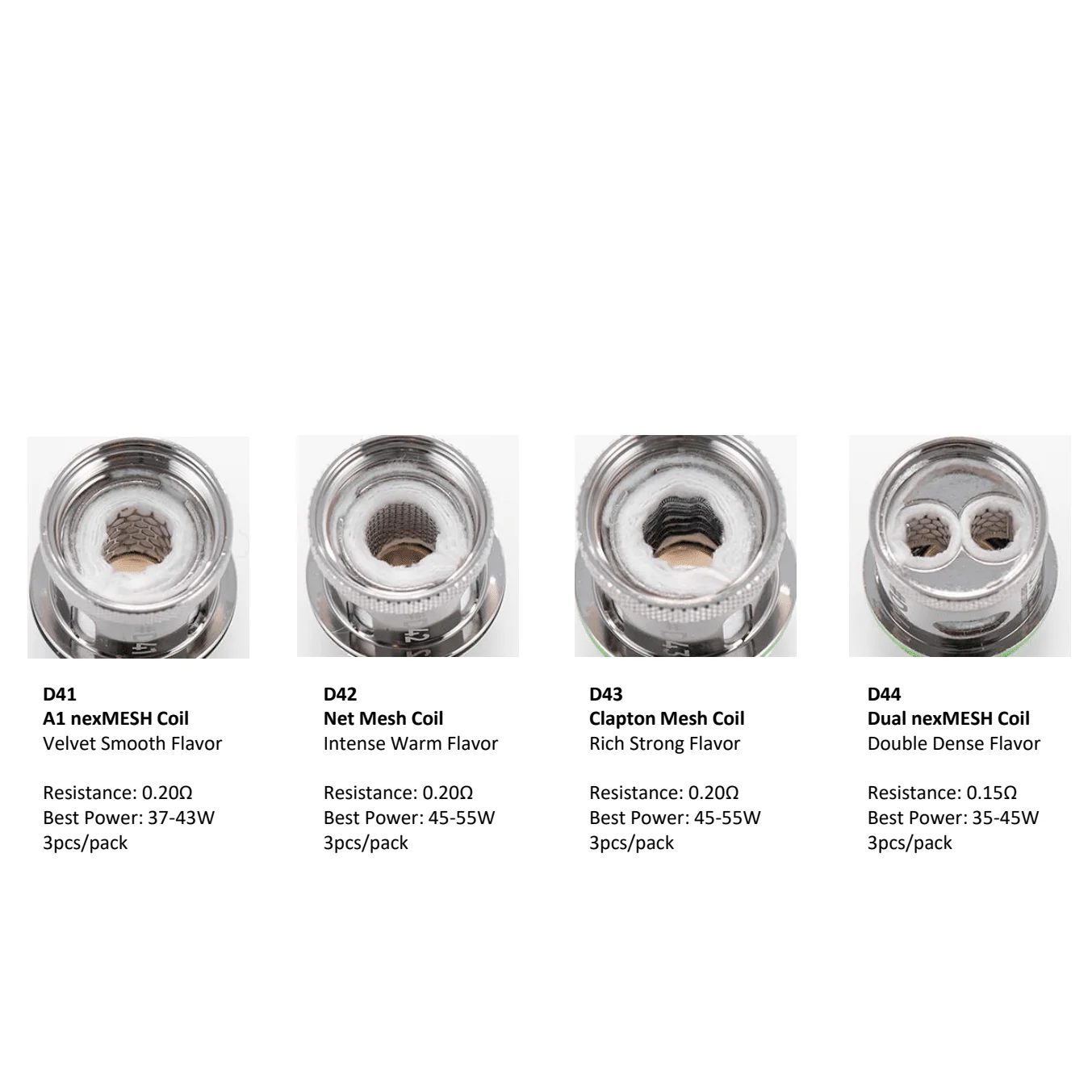 Wotofo nexMINI D Series Coil 3Stück/Packung